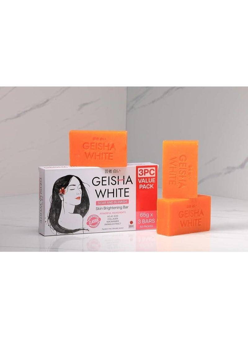 Geisha صابون كوجيك أسيد الأبيض من جيشا – بار للعناية بالندبات والبقع - Image 2